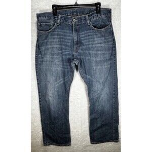 Levi  Jeans Men's Blue  38 x 30 514 Slim Straight Fit Denim Pants